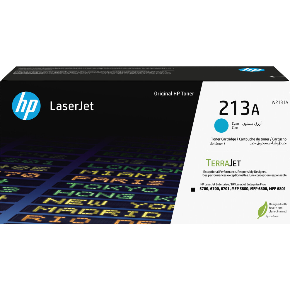 Hp W2131a/213A Toner Cartridge Cyan, 3K Pages Iso/Iec 19798 For