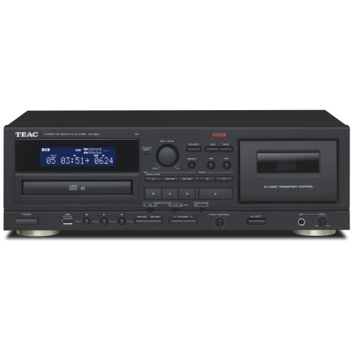 CD-soitin - Teac - AD-850-SE - Musta - Stereo - Virtalähde - CD