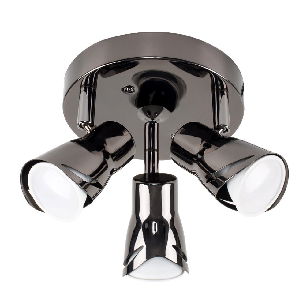 Sleek Spotlight 3 Way Black Ceiling Bar Spotlight