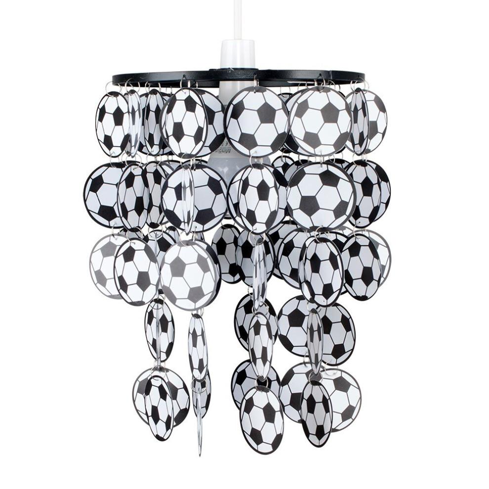 Football Black Ceiling Pendant Shade