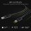 KAB USB-C > Lightning (ST-ST) 1m Green Cell Black 1