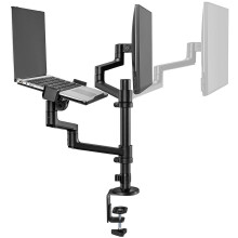 Boeksteun - Neomounts - DS20-425BL2 - Zwart Staal - Verstelbare Hoogte - Capaciteit 8 kg