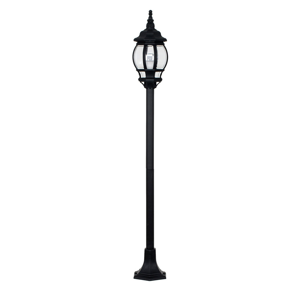 Windsor Black Outdoor Ground Post Light