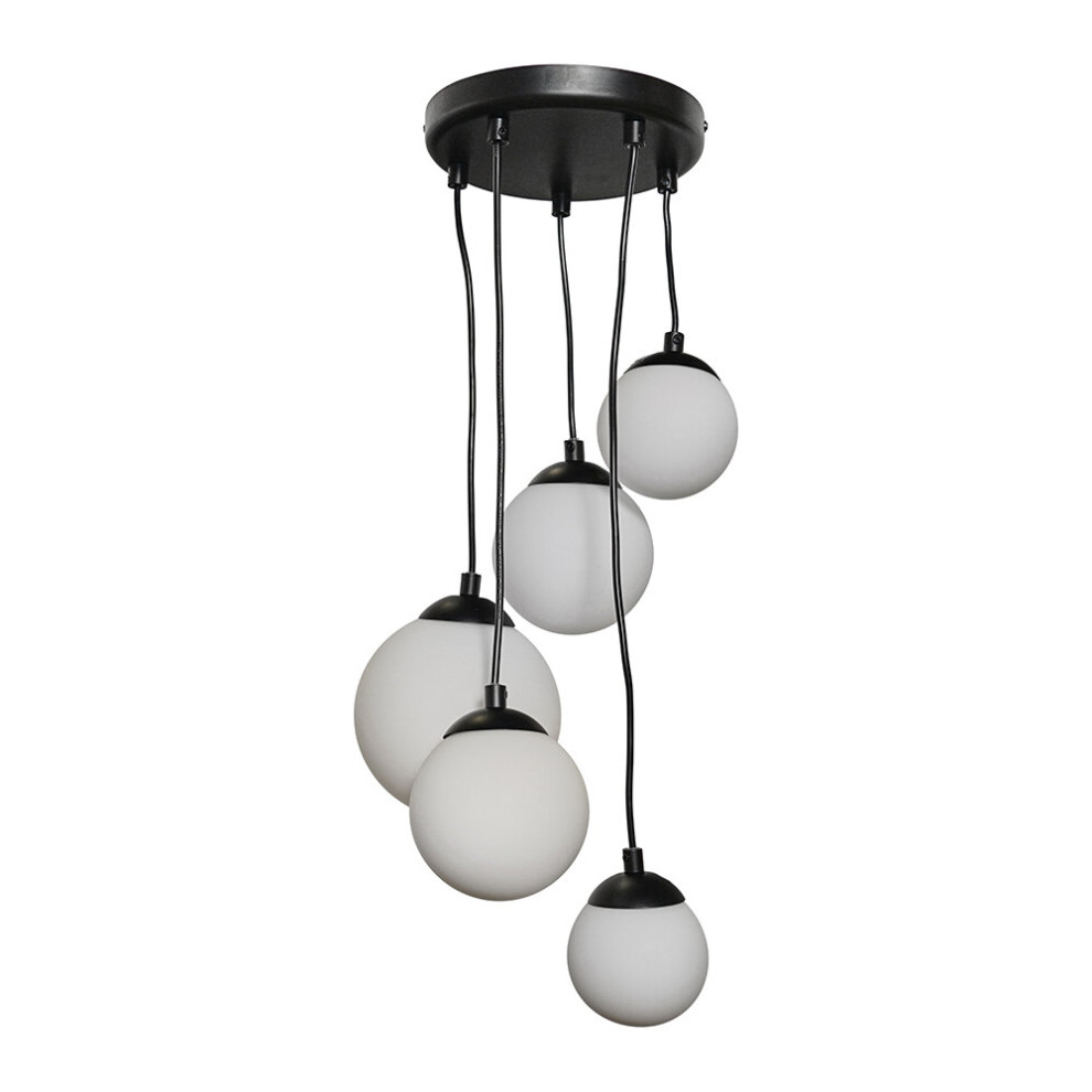 Beauworth 5 Way Matt Black Ceiling Light Pendant