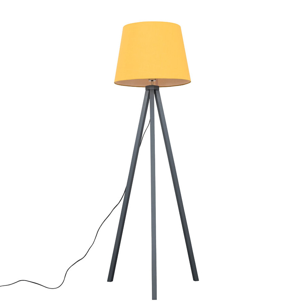 Barbro Tripod Grey Floor Lamp