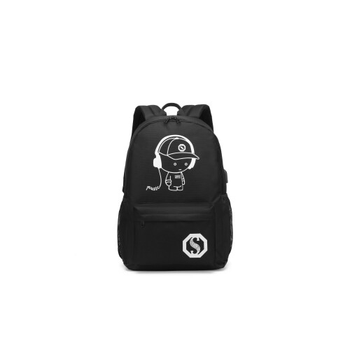 Anime Luminous Backpack With USB Charging Port & Pencil Case 1