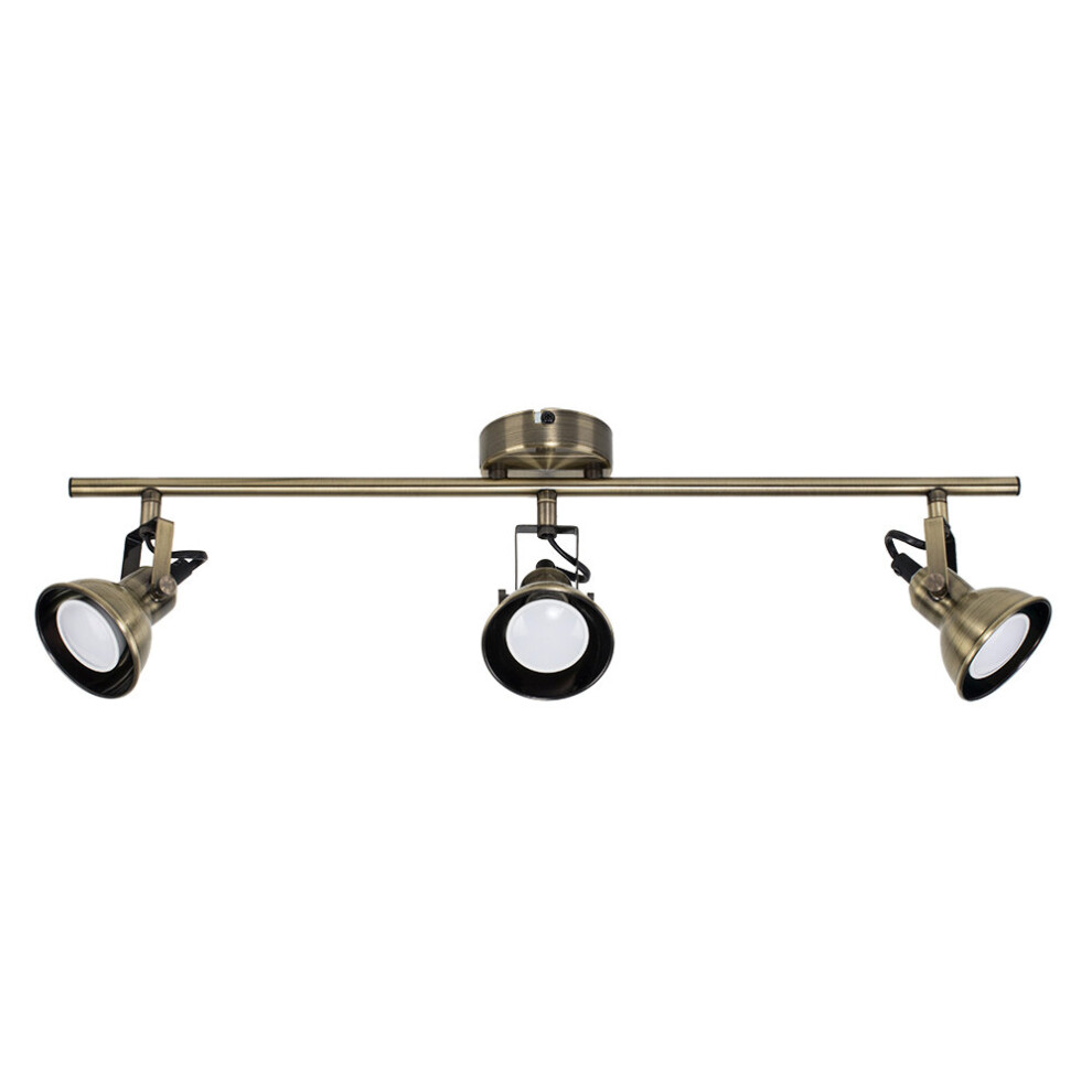 Brunel 3 Way Gold Ceiling Bar Spotlight