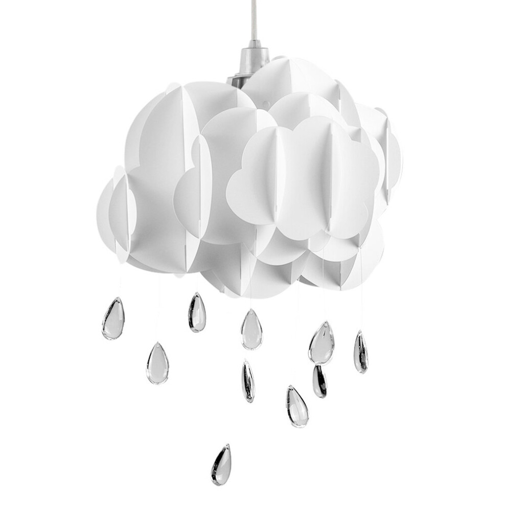 Pair of White Ceiling Pendant Shade