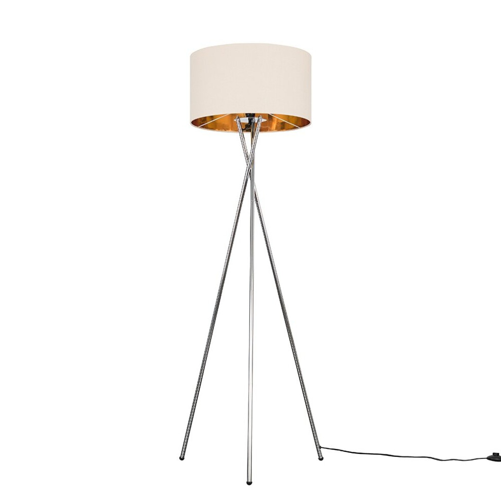 Camden Tripod Silver Floor Lamp