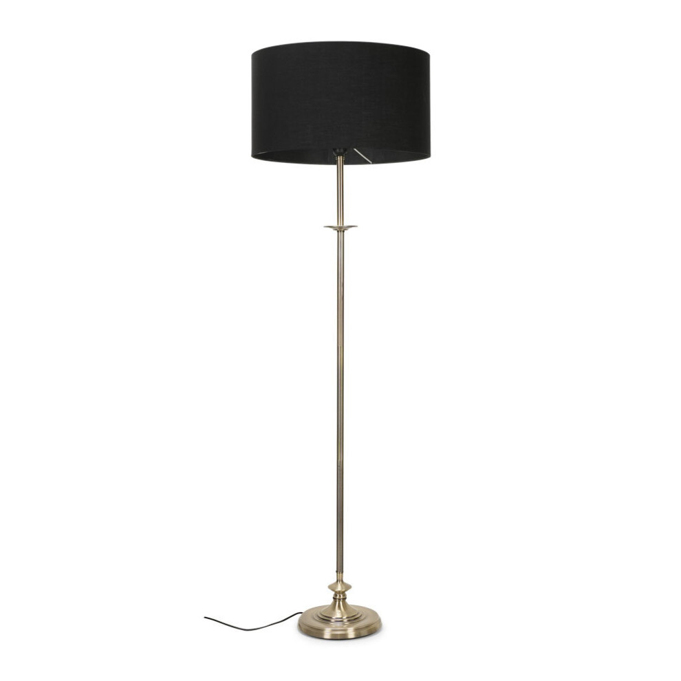 Belmont Antique Brass Floor Lamp