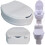 Actiasgear Raised Toilet Seat with Lid 10cm Elevated 9