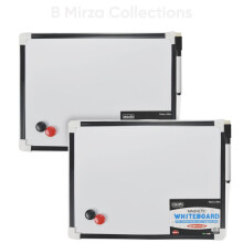 2X A4 Magnetic Whiteboard W Pen & Eraser
