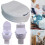 Actiasgear Raised Toilet Seat with Lid 10cm Elevated 3