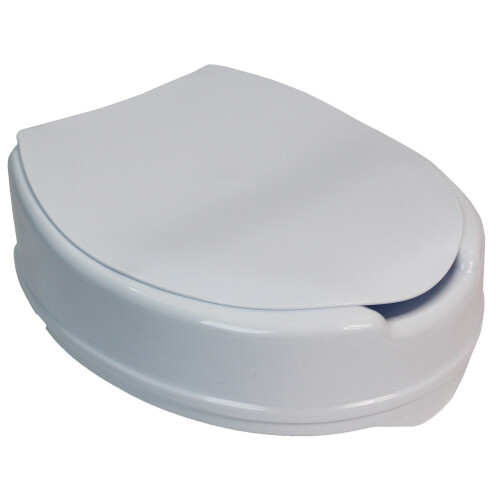 Actiasgear Raised Toilet Seat with Lid 10cm Elevated