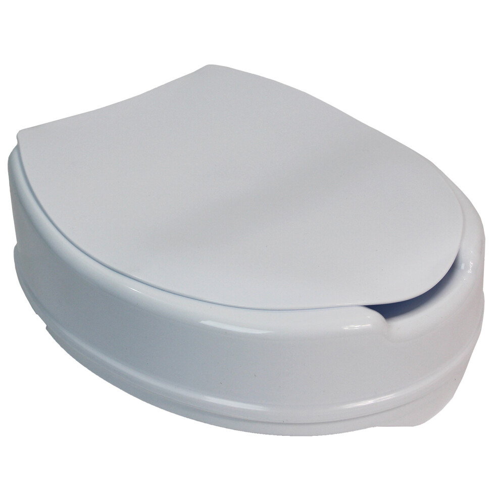 Actiasgear Raised Toilet Seat With Lid 10Cm Elevated