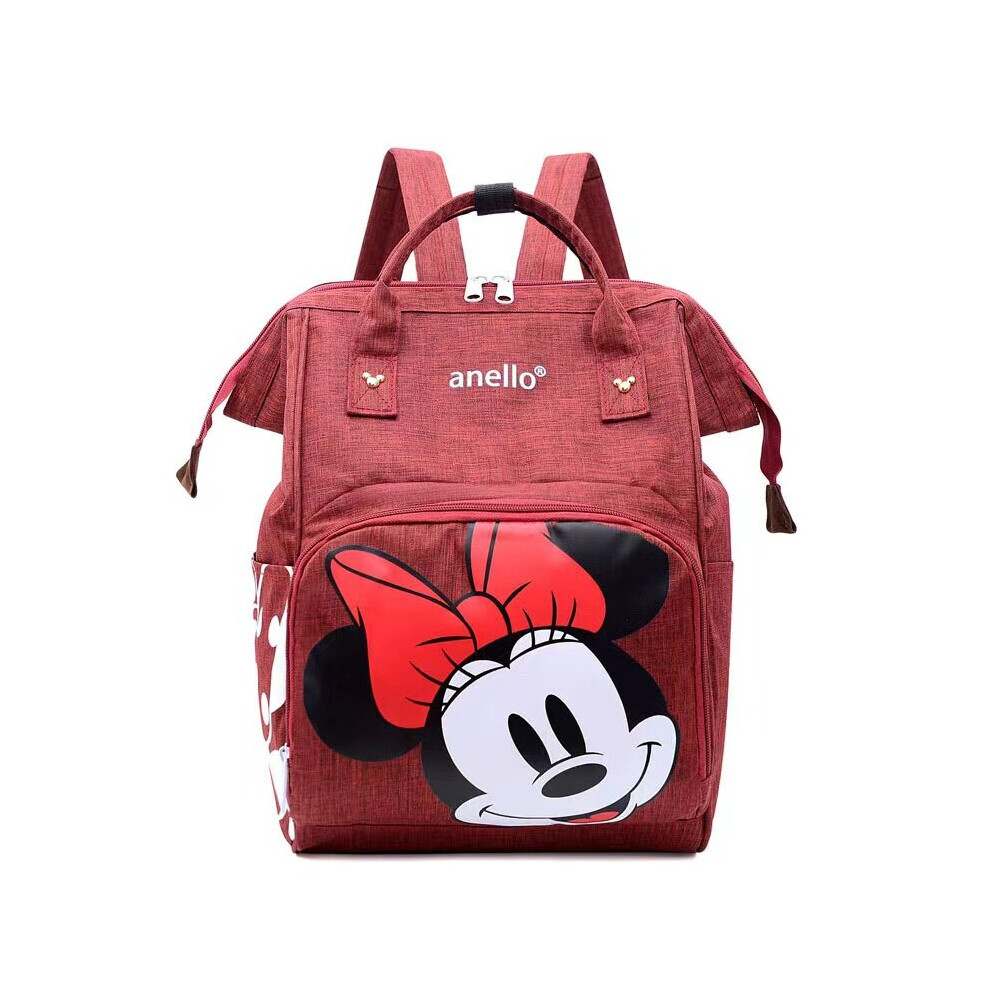 (5) Large Mummy Baby Diaper Nappy Minnie Backpack Uk Xurikcoo