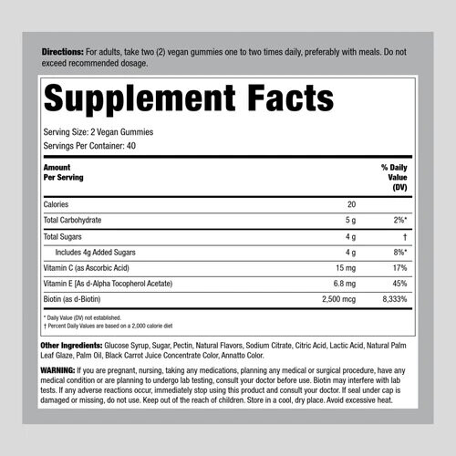 Sundance Vitamins, Γούστα, Δέρμα & Νύχια Γούστα, Φυσικό Φρούτο, 80 Vegan Gummies 1