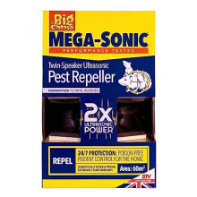 The Big Cheese Ultra Power Twin-Speaker Rodent Repeller - Mouse Repellent, Rat Repellent, Ultrasonic Mouse Repeller, Rat Repellent Ultrasonic