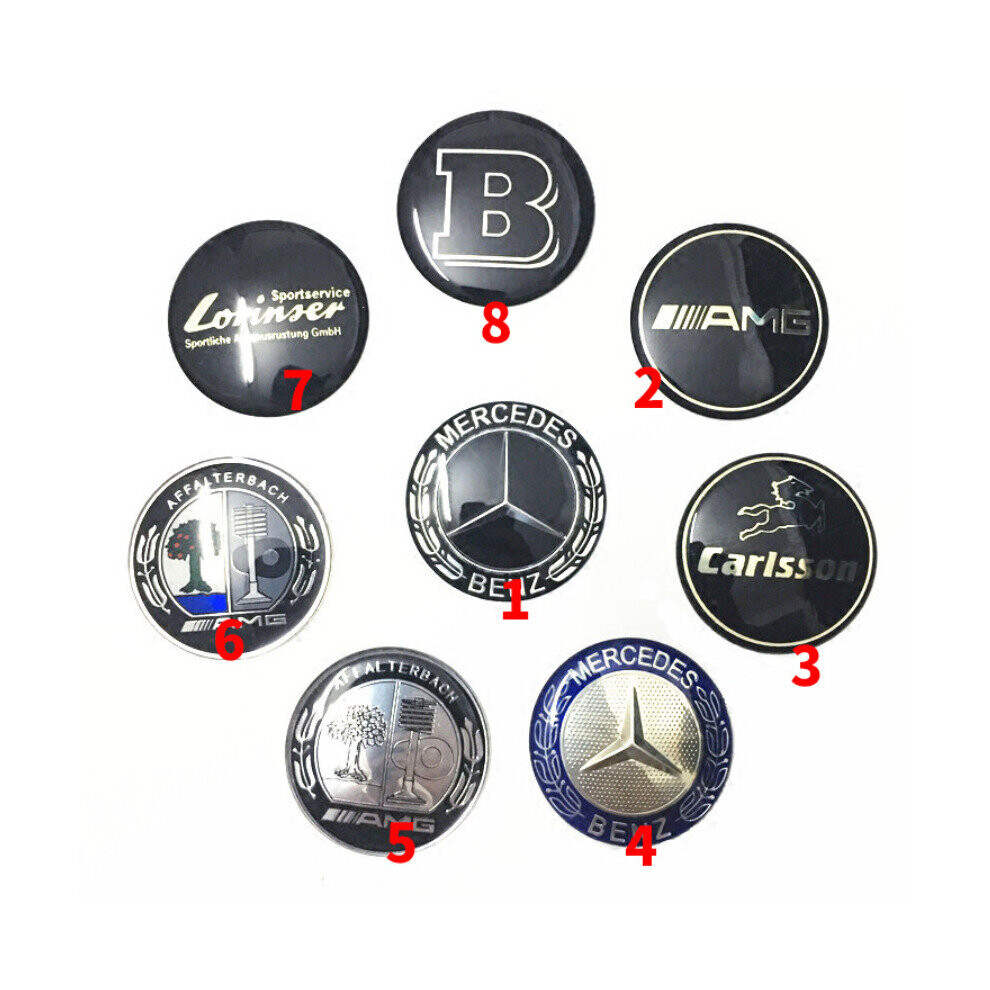 Photos - Other Electrical Equipment (7#) 52mm Mercedes Benz Steering Wheel Center Sticker