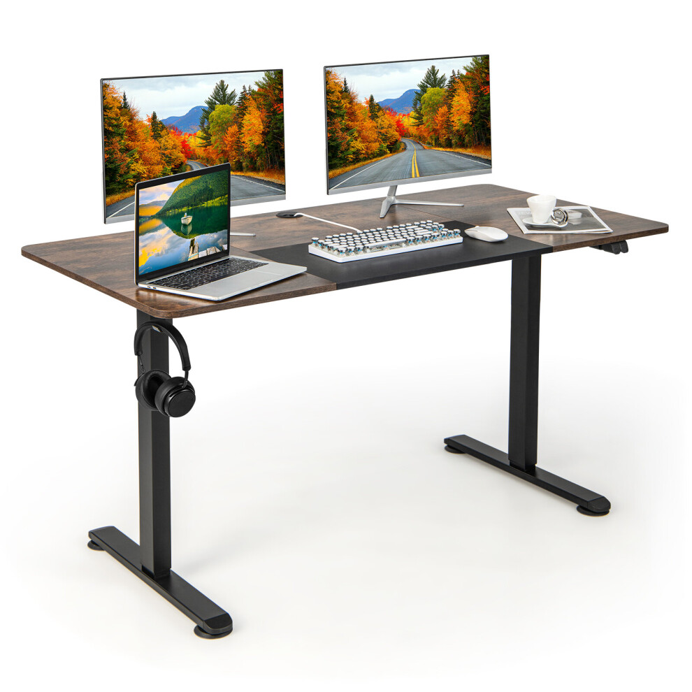 140 x 70 cm Height Adjustable Standing Desk with Motor Ergonomic Table