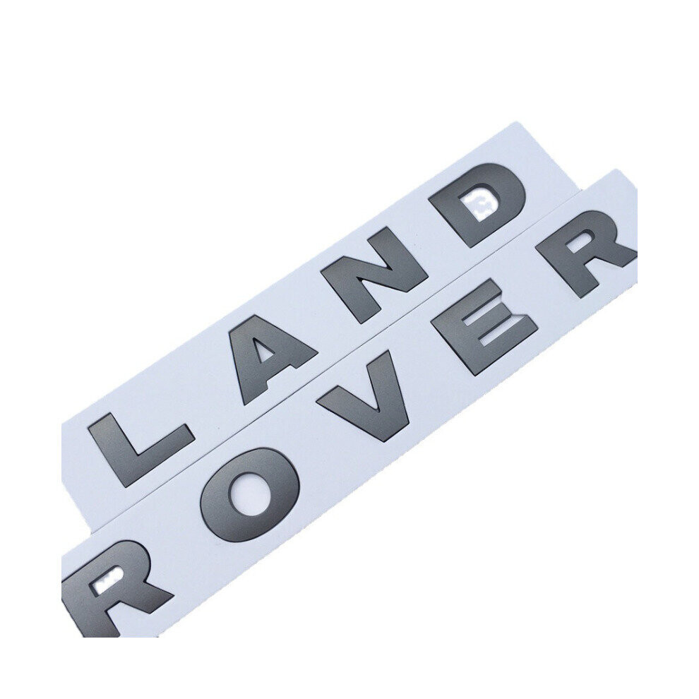 (Gray) Land Rover Letters Hood OR Tailgate Emblem Sticker