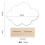Cosmetic with Korea Mirror Acrylic Irregular Base Moon Cloud Round Table Mirror 4