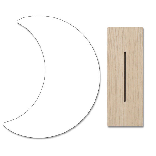 Cosmetic with Korea Mirror Acrylic Irregular Base Moon Cloud Round Table Mirror 1