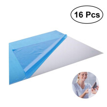16 pcs 3D Mirror Wall Sticker Mirror Square Decal Wall Mirror Home Decoration DIY Self-adhesive Mirror Removable For Home