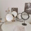 Make Up Mirror Decorative INS Ironwork Rotatable Table Mirrors Students Table Top Dressing Mirrors For Women 2