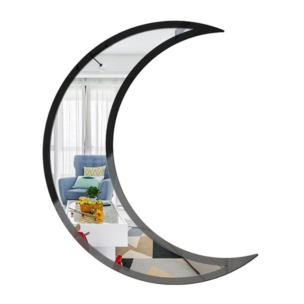 Mirror Moon Phase Wall Decor - Versatile Crescent Mirror Acrylic Self-adhesive Mirror For Living Room Bedroom-image-OPC-PCFTZX2-NEW