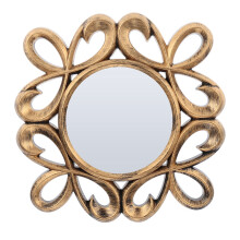 3pcs European Style Wall Mirror Retro Round Hanging Mirror Home Decoration Retro Decoration Makeup Mirror