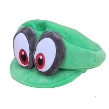( Green) Super Mario Luigi Bros Odyssey Plush Cap Kids Mens Party Show Cosplay Hats Gift