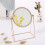 1Pc Nordic Makeup Mirror Single-Sided Vertical Round Square Mirror with Stand Home Decor 2