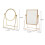 1Pc Nordic Makeup Mirror Single-Sided Vertical Round Square Mirror with Stand Home Decor 7