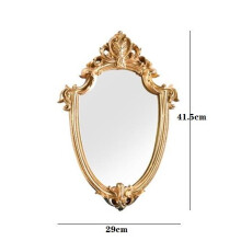 Vintage Mirror Makeup Mirror Bathroom Wall Hanging Mirror For Woman Lady Decorative Mirror Home Decor Supplies