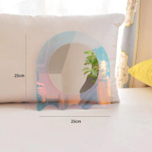 Colorful Acrylic Flower Mirror Living Room Home Decorative Wall Mirror Bedroom Table Standing Make-up Mirror