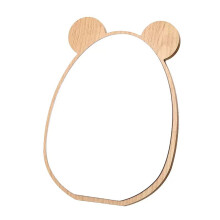 Makeup Mirror Ins Cartoon Creative Home Decorative Mirror Wooden Cosmetic Mirror Desktop Beauty Tools Artwork Mirror Girl