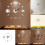 Modern DIY Wall Clock 3D Mirror Surface Sticker Removable Home Office Room Decor Mirror Wall Clock Home Decor 5