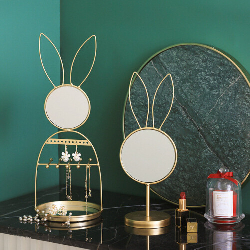 Nordic Portable Desktop Mirror Eye Pattern Detachable Bathroom Dressing Table Multifunction Creative Beauty Makeup Tool Mirror 1