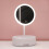 LED Makeup Mirror With Storage Drawer Plastic Tabletop Decoration Mirror With Light Home Decor Mirrors ??????? ? ?????????? 1