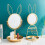 Nordic Portable Desktop Mirror Eye Pattern Detachable Bathroom Dressing Table Multifunction Creative Beauty Makeup Tool Mirror 5