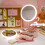 LED Makeup Mirror With Storage Drawer Plastic Tabletop Decoration Mirror With Light Home Decor Mirrors ??????? ? ?????????? 4