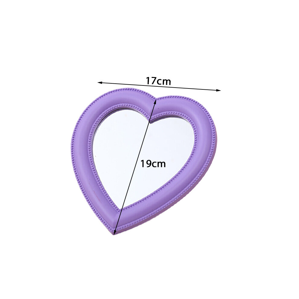 Heart Mirror Cosmetic Mirror Decorative Mirror Girl Heart Student Dormitory Mirror Wall Decor Living Room Decoration Home Decor-image-OPC-PCFV5DB-NEW