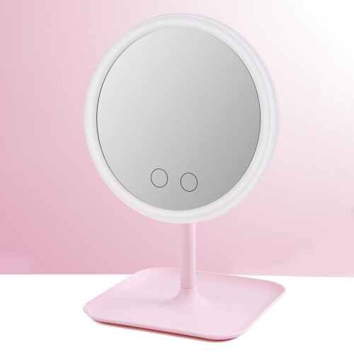 Makeup Mirror with Led Light 3/5 Light Switch LED Dimmable USB Charging Desktop Makeup Mirror Light Desktop Mirror 2