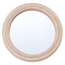 Rattan Decorative Mirror Macrame Hangings Wall Mirror with Boho Round Decorative Mirror Bohemian Wall Mirror for Living Room