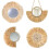 Moroccan Woven Straw Hanging Wall Mirror Boho Macrame Wooden Bead Tapestry Decor 2