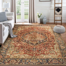 (160 x 230 cm 5 ft 3 in x 7 ft 7 in, MAJESTIC- CASHMERE RUG) Extra Large Traditional Rugs For Living Room & Bedroom Non Slip Soft Carpets