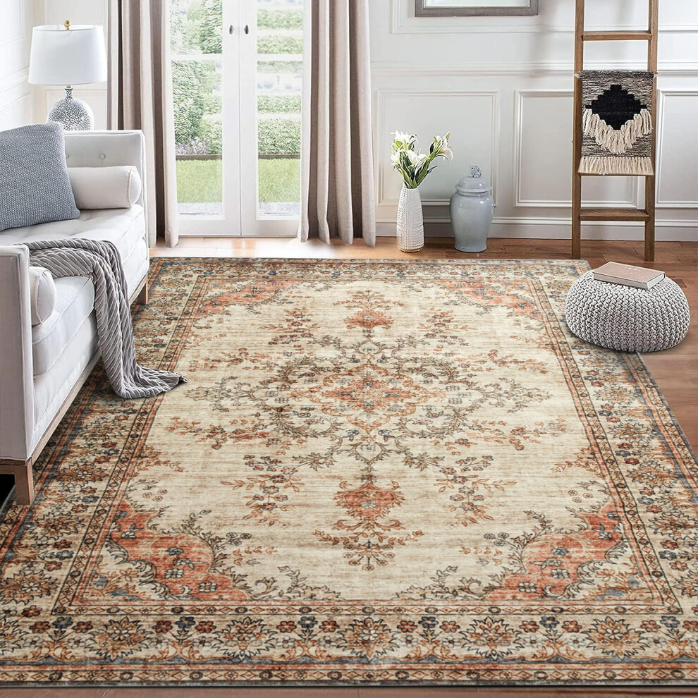 ( 120 x 170 cm 4 ft x 5 ft 6 in, TIMELESS- CASHMERE RUG) Area Rugs Traditional Extra Large Non Slip Rug Living Room Carpets