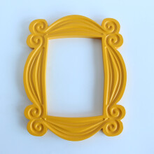 ZK30 TV Series Monica Door Frame Wood Yellow Photo Frames Collectible Home Decor Collection Cosplay Gift