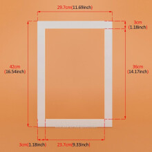 White/Black Photo Mats Rectangle A3/A4/A5 PaperBoard Mounts Textured Surface For Picture Frames Passe-Partouts Decor 12PCS/Lot
